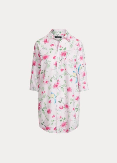 Women's Ralph Lauren Floral Cotton Sleep Shirt | 075318GJN